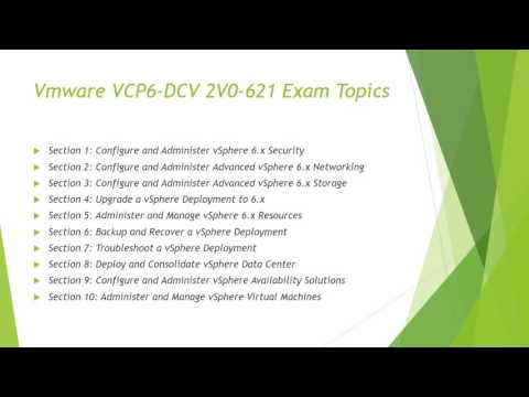 Pass your VCP6-DCV 2V0-621 Data Center Virtualization exam