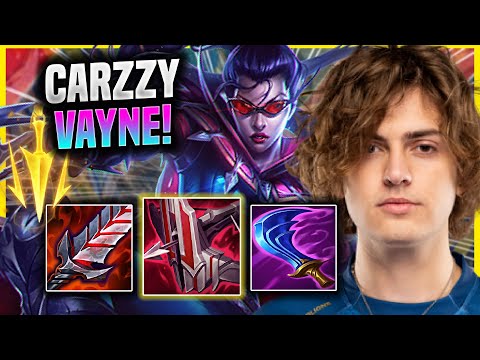 CARZZY IS INSANE WITH VAYNE NEW LETHAL TEMPO! - MAD Carzzy Plays Vayne ADC vs Twitch! |