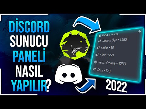 HOW TO MAKE DISCORD SERVER PANEL (STATISTICS)? - DISCORD ST-AT BOT SERVER STATISTICS 2022 NEW