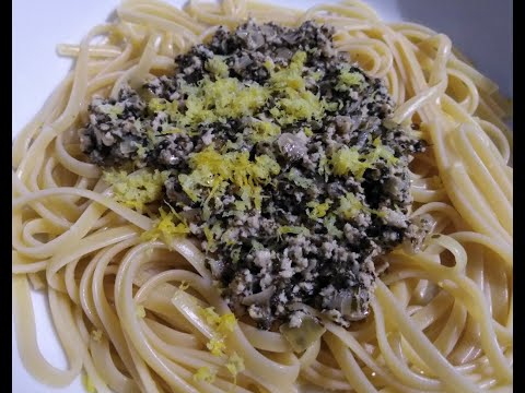 Goats Cheese Linguine with Garlic and mixed herb