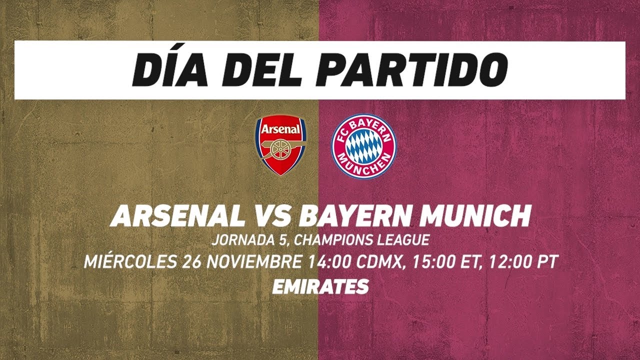 Arsenal vs Bayern Munich, frente a frente: Champions League