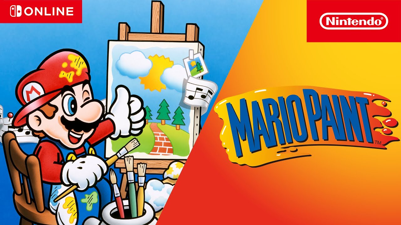 Mario Paint - Super NES – Nintendo Classics - YouTube