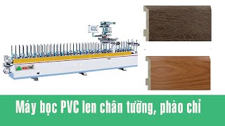 Máy bọc PVC Phào, Nẹp Chân Tường, Len Chân Tường Sàn Nhựa