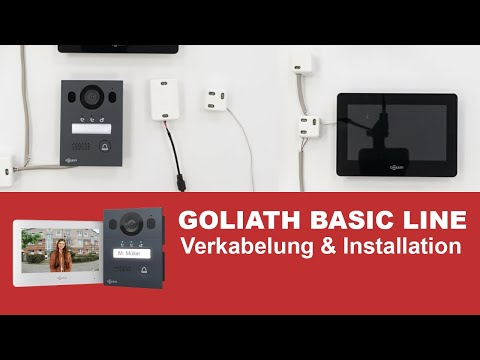 GOLIATH BASIC LINE 2-Draht BUS Türsprechanlage - Ersteinrichtung