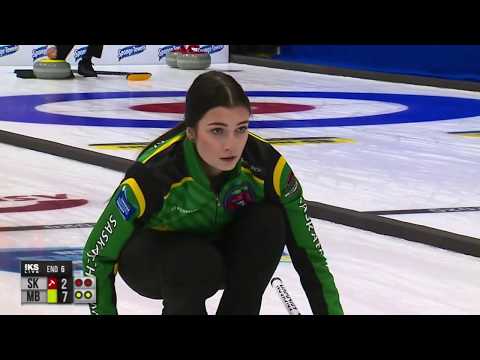 Rachel Erikson (SK) Triple takeout - 2020 New Holland Canadian Jrs.