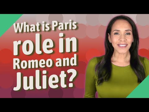What is Paris role in Romeo and Juliet?