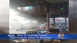 Track Fire Snarls Service On Subway In Brooklyn