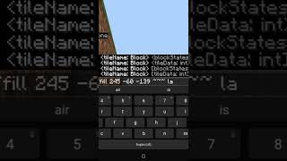 How to use the /FILL command in Minecraft! ( 1.19 + ) #shorts #minecraft #minecraftshorts