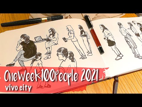 One Week 100 People 2021  l  Sketching People