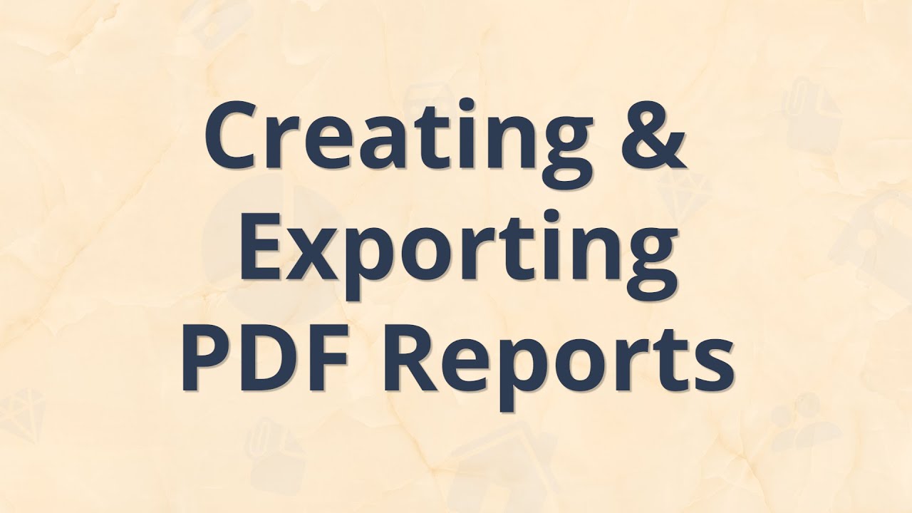 Easy Expense Tutorial - Creating and Exporting PDF Reports