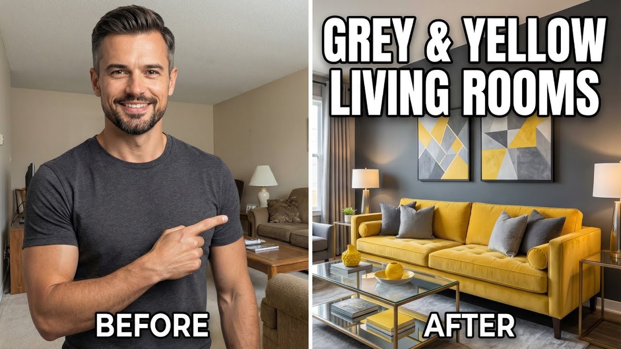 Top 10 Grey and Yellow Living Room Ideas
