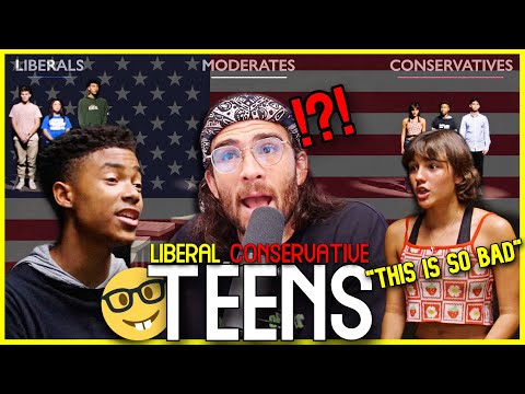 Liberal Teens vs Conservative Teens | Middle Ground | Hasanabi