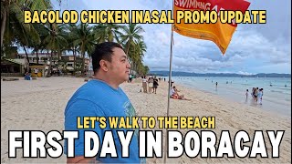 FIRST DAY IN BORACAY | BEACHFRONT WALK + MY GO-TO BACOLOD CHICKEN INASAL (with PROMO CODE)