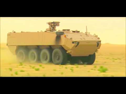 GDELS - Piranha 5 8X8 Wheeled Armoured Vehicle Desert Testing [720p]