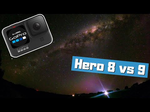 Gopro night mode astrophotography. How to photograph the stars, Hero 8 vs Hero 9.
