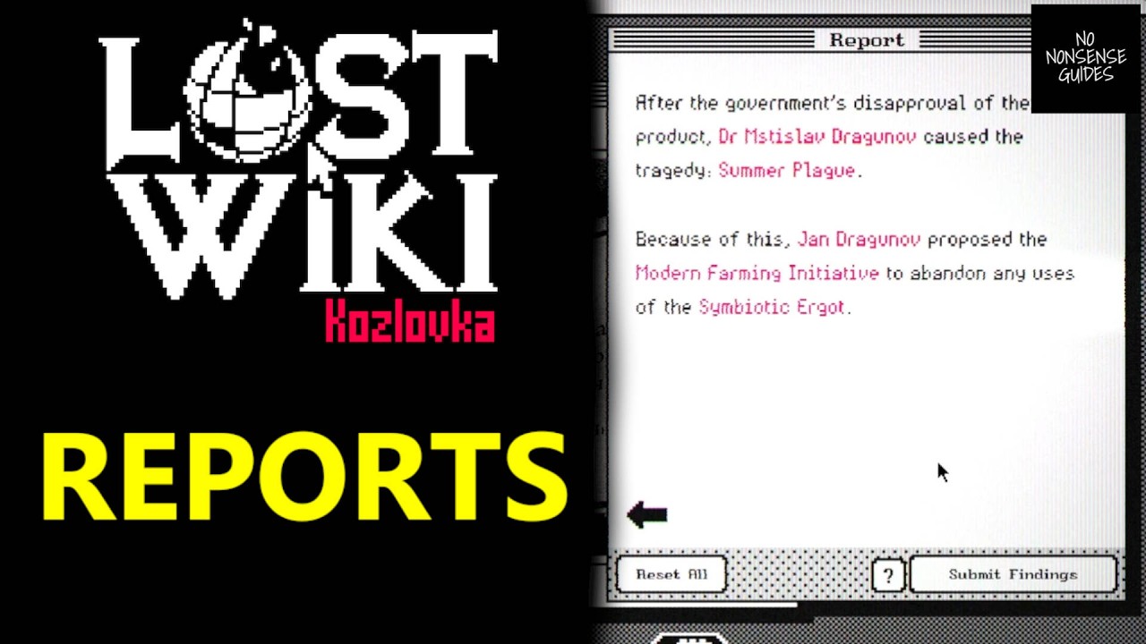 Lost Wiki: Kozlovka Reports - All Answers & Findings