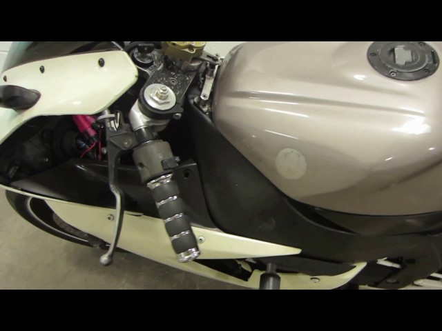 Right Clip-On Clip Side Handle Bar 2002 Yamaha YZF R1 1470A 5