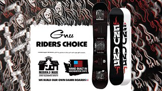GNU Riders Choice Asym C2X Snowboard 2025 | evo GNU Riders Choice Asym C2X Snowboard 2025 | evo