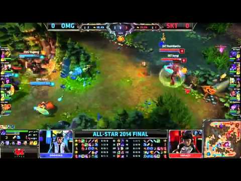 OMG vs SK Telecom T1 K   Game 1 Grand Finals All Star 2014   SKT T1 K vs OMG G1