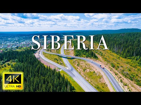 FLYING OVER SIBERIA (4K UHD) - Relaxing Music Along With Beautiful Nature Videos - 4K Video HD