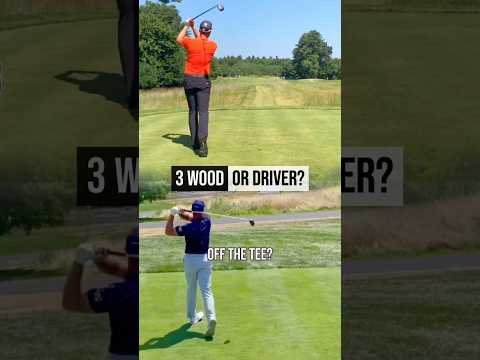 Should you hit 3 wood or driver off the tee? 🏌️‍♂️ #golf #teeshot