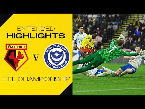 Watford 1-1 Portsmouth | Extended Highlights