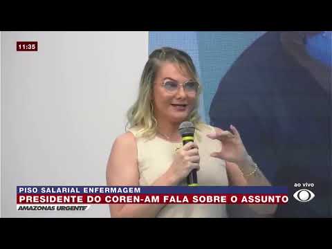 Presidente do Coren-AM concede entrevista na TV Band Amazonas sobre o Piso Salarial