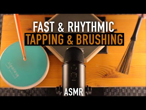 ASMR Fast & Rhythmic Tapping And Brushing (ASMR Grooves) No Talking