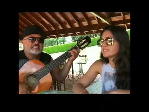 Rio Negro cantando com sua filha Rafaela Neves
