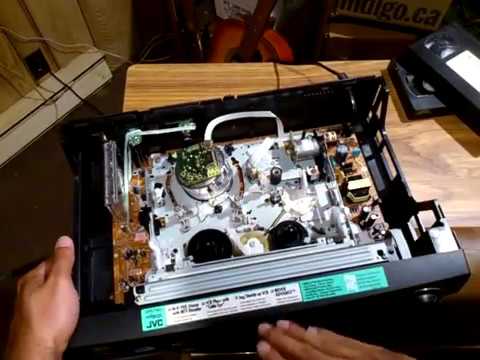 How to retrieve (how to free) a stuck jammed VHS video cassette tape from a VCR