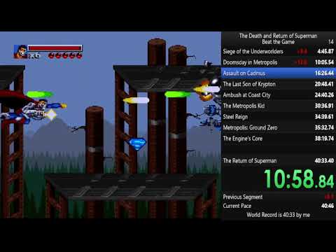 The Death and Return of Superman (SNES) - 39:49.19 [WR]