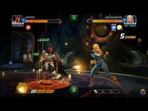How to defeat new captain marvel uncollected with Mephisto Mcoc
