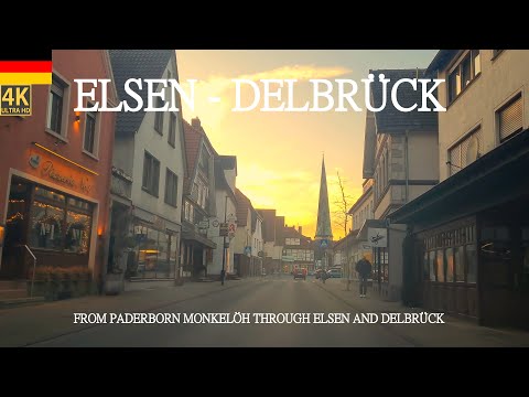 4K Driving From Paderborn Mönkeloh Through Elsen PB Till Delbruck PB Nordrhein Westfalen Germany 4K