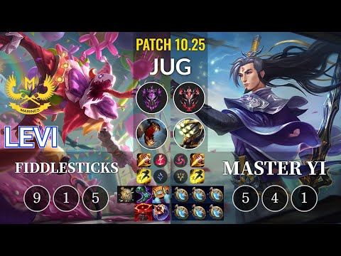 GAM Levi Fiddlesticks vs Master Yi Jungle - KR Patch 10.25