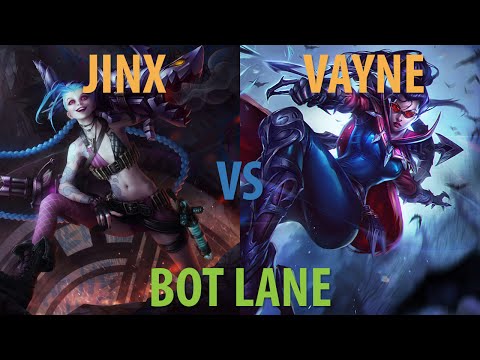 Jinx vs Vayne - Bot Lane - Season 5 - Victory - League of Legends Gameplay