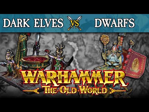 Dark Elves vs Dwarfen Mountain Holds | Warhammer: The Old World (Live Battle Report)