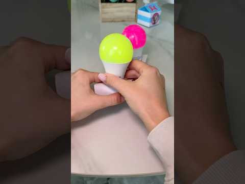 Lifehack on how to make light bulbs colored😨 #DIY #homehacks #LifeHack #lights #hack #shortsvideo