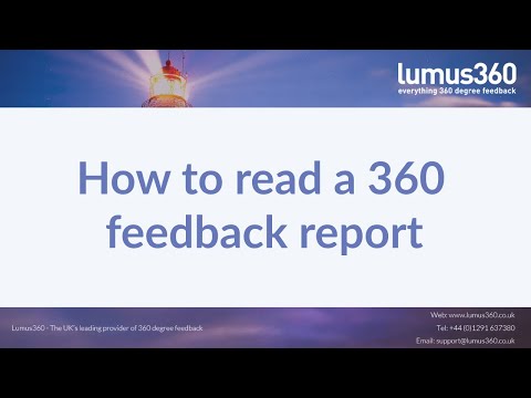 How to Read a 360 Degree Feedback Report