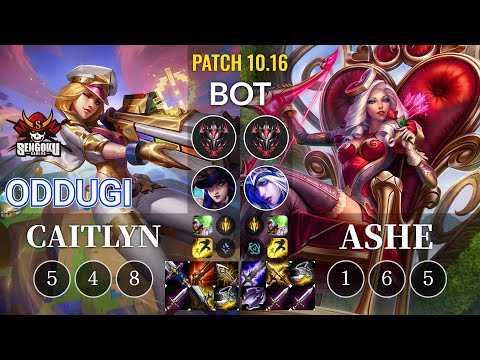 SG OdduGi Caitlyn vs Ashe Bot - KR Patch 10.16