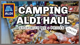 ALDI GROCERY HAUL - $100 Camping Weekend Meals - Camping Recipes - Meal Tips