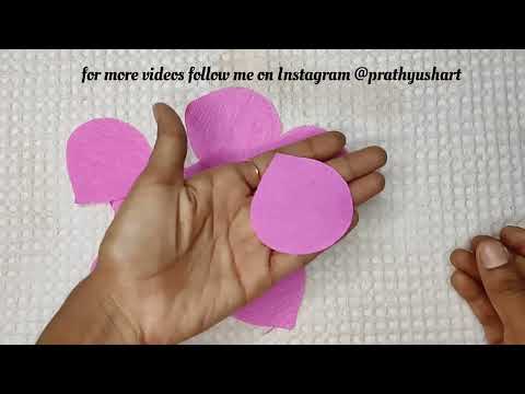 Lotus flower garlands 😍 | Lotus making | paper crafts | diy garlands | prathyusha'sKrafyart |