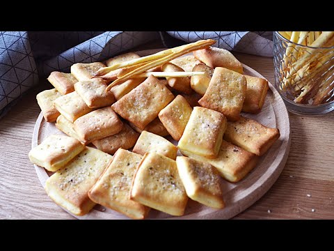 Nur 4 Zutaten! Hausgemachter salziger Cracker | Ganz einfach und schnell # 210