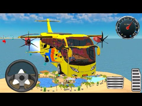Flying Bus Driving 3D | Bus simulator Game | Bus Game 2025 | Android gameplay