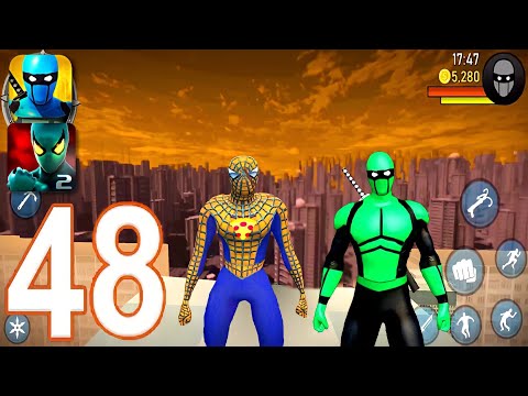Power Spider 2, Blue Ninja, Rope Hero - Gameplay Walkthrough Part 48 (iOS, Android)