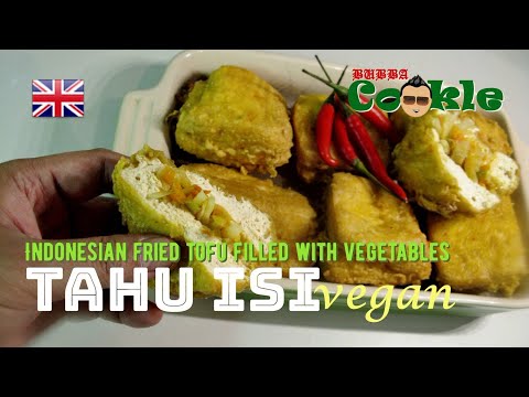 [EN] Recipe TAHU ISI - Indonesian fried tofu filled with vegetables - VEGAN