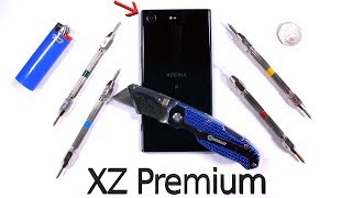 Sony Xperia XZ Premium Durability Test - Scratch Burn Bend Tested!