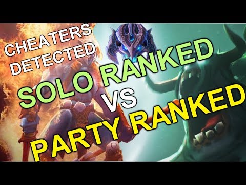 Dota2 CHEATER in Server Japan-  Solo ranked vs Party ranked WTF ???