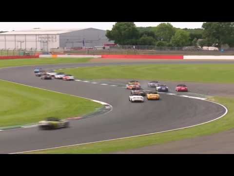 BRSCC Mazda MX-5 SuperCup 2017. Race 3 Silverstone Circuit. Multiple Crash