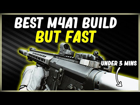BEST META M4A1 IN ESCAPE FROM TARKOV BUT FAST LOWEST RECOIL - BEST GUN BUILD IN EFT IN UNDER 3 MINS