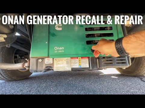 ONAN GENERATOR RECALL & REPAIR/ONAN QG 2800i /QG2800i EVAP/CUMMINS #PG5215 "HGLAA Fuel Hose Leak"